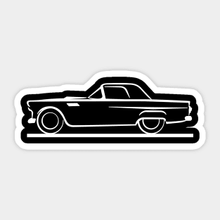 1955 Ford Thunderbird Hardtop White Sticker